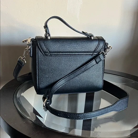Black Leather Crossbody Bag - Picture 2 of 2